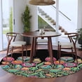 thumbnail image 3 of Round Rugs 7Ft, Boho Tulip Flower Round Area Rug Washable Indoor Throw Carpet, Spring Watercolor Abstract Floral Plant Large Non Slip Circle Rug for Dining Room Playroom Home Decor Aesthetic, 3 of 8