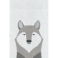 thumbnail image 3 of Annie Bailey Art 13x18 Black Modern Framed Museum Art Print Titled - Gray Wolf, 3 of 5