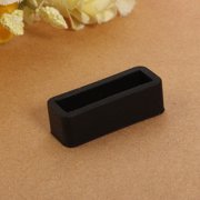 Meigar 1PC Black Rubber Silicone Watch Band Loop Strap Small Holder Locker Keeper Fit Most 18/20/22mm