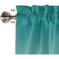 thumbnail image 5 of Windows Valances Curtain Green and Gray Ombre Kitchen Valances Rod Pocket Gradient Gradual Color Window Treatment Short Topper Curtains for Kitchen Bathroom Living Room 1 Panel,54 by 18 inches, 5 of 5