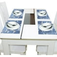 thumbnail image 4 of Ryvnso Placemats Set of 4 Marble Blue Dining Mats Heat-Resistant Non-Slip Washable Table Mat, 4 of 8