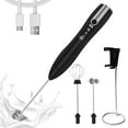 thumbnail image 1 of Rich Froth Maker, Portable And Stylish Battery Operated Milk Frother For Coffee, Hot Chocolate, Matcha, With Classic Design, Easy Clean And Space Saving Stand, 1 of 8