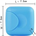 thumbnail image 2 of Travel Soap Box Handmade Waterproof Leakproof Square Small Soap Dish Sealed Box Portable Outdoor Accessories 2 Pcs Blue, 2 of 5