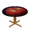Palnkart Red Apple Water Droplets Round Table Cover 100 Polyester