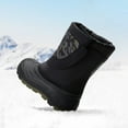 thumbnail image 3 of DREAM PAIRS Kids Snow Boots Boys & Girls Winter Waterproof Mid-Calf Outdoor Warm Shoes Black/Army Camo Size 9, 3 of 6