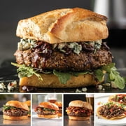 Omaha Steaks PureGround Burger Flight (8x PureGround Filet Mignon Burgers, 8x PureGround Delmonico Ribeye Burgers, 8x PureGround New York Strip Burgers, 8x PureGround Brisket Burgers, 2 lbs Ground Bf)