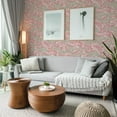 thumbnail image 6 of Tempaper Flamingo Ballerina Pink Tropical Peel and Stick Wallpaper, 20.5" x 16.5', 6 of 9