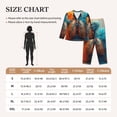 thumbnail image 4 of Fotbe Surreal Body Art Pattern Long Sleeve Pajama Set for Women,Sleepwear Set,2-piece Loungewear Set,Soft PJs Comfy Nightwear with Pockets -, 4 of 7