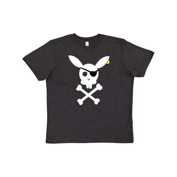 Inktastic Cute Easter Pirate Bunny with Eyepatch and Earring Youth T-Shirt