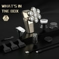 thumbnail image 3 of Sejoy 7D Head Shavers for Bald Men, Detachable Electric Shaver for Men, 5 in 1 Rechargeable Electric Razor Grooming Kit with Beard Clippers Nose Trimmer, LED Display, IPX7 Waterproof, Dry/Wet, 3 of 9