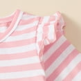 thumbnail image 6 of 18 Months Baby Girls Clothes 24 Months Girls 2PCS Outfits Set Toddler Girls Long Sleeve Stripe Top Pants Set Pink, 6 of 10