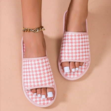

Gubotare Men Slippers Mens House Slippers Memory Foam Slippers for Men Indoor Outdoor Mens House Shoes Pink 8