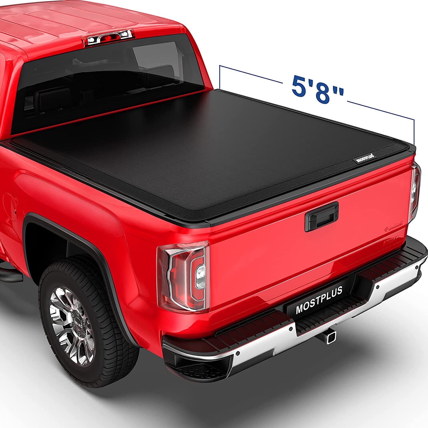 MOSTPLUS 5.8FT Roll Up Soft Vinyl Bed Tonneau Cover For 2019-2022 ...