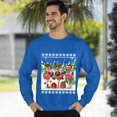 thumbnail image 3 of Funny Flamingo Christmas Sweatshirt – Holiday Crewneck Pullover for Men and Women, 3 of 5