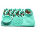thumbnail image 1 of 16x11-Inch Anti-Slip Dog Feeding Mat - Slow Feed Design for Wet/Dry Food, 1 of 5
