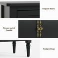 thumbnail image 4 of May in Color 3-Door Storage Cabinet, Sideboard Cabinet with Adjustable Shelves, Ideal for Entryway, Living Room, Dining Room, 4 of 8