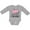 AC-Heather Grey, variant on Inktastic First Birthday Unicorn Cat Girls Girls Long Sleeve Baby Bodysuit