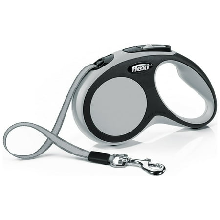 UPC: 0840317106305 | Flexi New Comfort Small Tape Retractable Dog Leash 16 ft Grey (For Dogs up to 33 lbs)