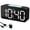 Black, variant on Alarm Clock for Heavy Sleepers, Loud Digital Bedroom & Desk Clock with 7-Color Changing, USB/Battery Backup for Kids & Adults,(Black)