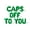 Green, variant on Letter Balloons - CAPS OFF TO YOU 16" Inch Alphabet Letters Foil Mylar Balloon Graduation Day Party Banner (Purple)