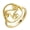 Gold, variant on Celtic Stainless Steel Ring Triskele Unique Charm Jewelry Ladies Party Birthday Accessories
