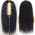 thumbnail image 2 of Peluca con encaje en la parte delantera Pinketer Deep Wave, 100% cabello humano, 24 pulgadas, 2 of 8