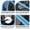 Black / Blue, variant on Large Folding Bike Trailer for Dogs – 100lb Capacity All-terrain Pet Carrie