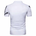 thumbnail image 4 of HKEJIAOI Chemises Habillées pour Hommes Manches Courtes Hommes Manches Courtes Imprimé Col Rabattu Chandail T-Shirt Blouse, 4 of 4