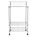 thumbnail image 4 of CHEERFUN 4 Tier Adjustable Kitchen Bakers Rack Shelf Microwave Oven Stand with Wheels, Storage Cart, 4 of 11