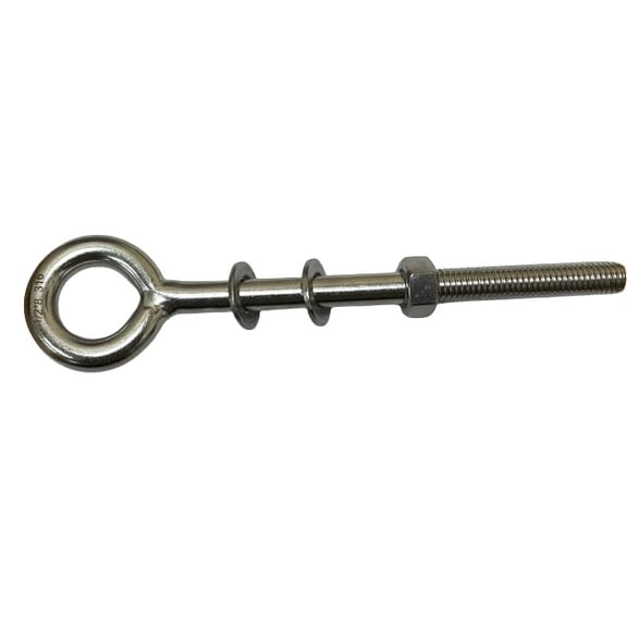 US STAINLESS Stainless Steel 316 Eye Bolt 1/2" x 8" UNC(1/2"-13 pitch) Short Thread Marine Grade