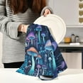 thumbnail image 6 of GZHJMY Blue Mushroom Kitchen Towels 18x28inch Ultra Soft Absorbent Quick Drying Kitchen Dish Towels Washable Cleaning Cloths Hand Towels Tea and Bar Towels, 4 Pack, 6 of 7