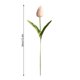 thumbnail image 2 of Bearachild Mini flor artificial, lirio único, tulipán, flor monarca, flor falsa de PU, decoración para el hogar y la Oficina, decoración para Flores artificiales Rosa claro Bearachild HA6563-05B, 2 of 6
