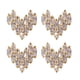 thumbnail image 2 of Golden Heart Shape Nail Art Accessory for Manicure Decoration Made of Synthetic Material 4 Pieces, 2 of 5