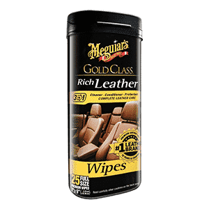 Meguiar's Gold Class™ Rich Leather Cleaner & Conditioner Wipes *Case of (Best Car Leather Cleaning Products)
