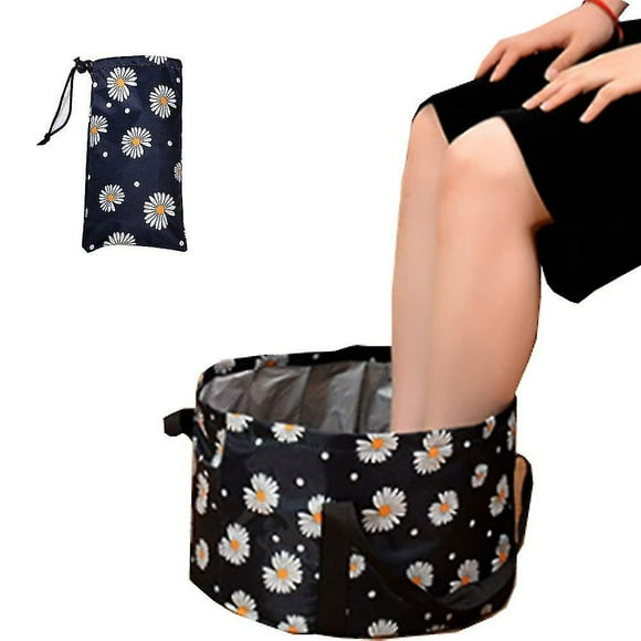 Collapsible Foot Bath Basin, Portable Travel Foot Tub For Soaking Feet(21l)