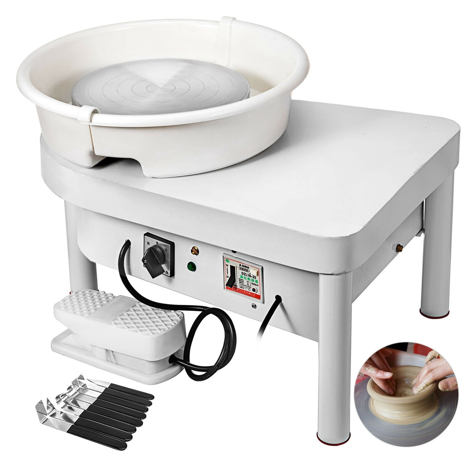 25 Cm 380W Electric Wheel Ceramic Lathe Ceramic Machine Clay Ceramic Wheel Wheel DIY Machine ,Wide Ranging Usage