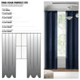 thumbnail image 6 of (4 pack) Mainstays 4 of a Kind Blackout Curtain Panels, Set of 4, Blue Cove, 28" W x 63" L, 6 of 7
