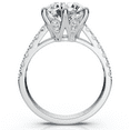 thumbnail image 3 of Pompeii 3.40Ct Round Diamond Engagement Ring Lab Grown in White or Yellow Gold, 3 of 6