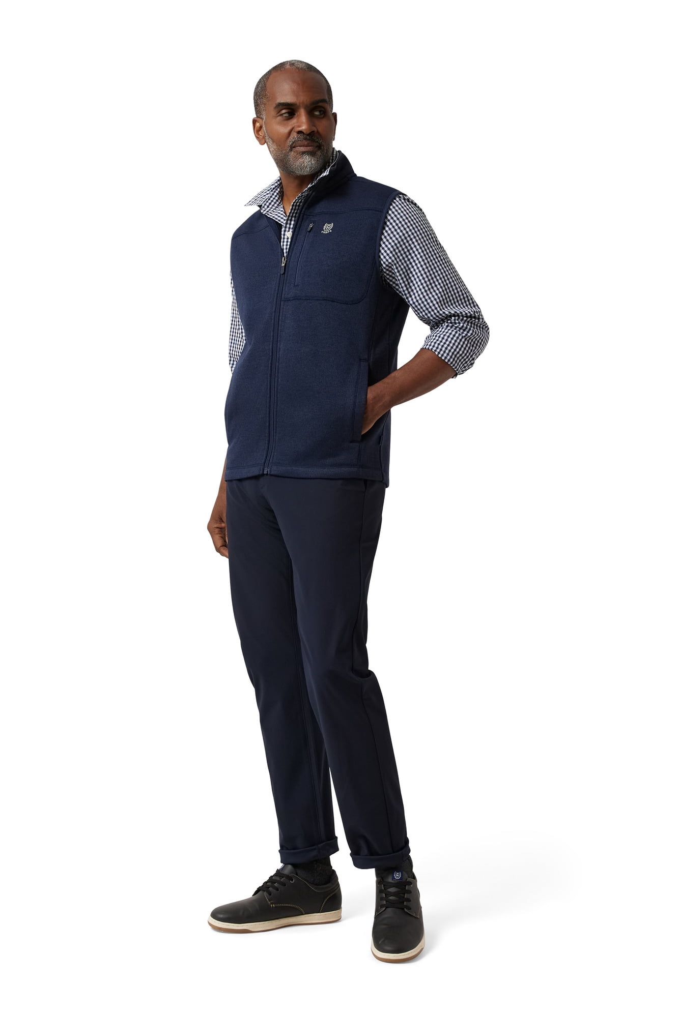 Chaps Men's & Big Men's Sweater Fleece Vest