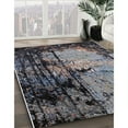 thumbnail image 3 of Ahgly Company Machine Washable Indoor Rectangle Industrial Modern Oil Black Area Rugs, 5' x 8', 3 of 7