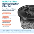 thumbnail image 3 of Dual-Pack Remineralization Filters, One-Year Set for RO100ROPOT, Alkaline for Reverse Osmosis Filter, Remineralize and Increase pH for Pure Drinking Water, 3 of 7