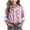 Pink, variant on Riecok Girls Button down Shirt Lapel Collared Cute Printed Blouse Long Sleeve Lightweight Basic Trendy Fall Tops