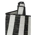 thumbnail image 3 of Unique Loom Outdoor Striped Collection Area Rug - Striped (3' 1" x 6' 1" Hearth Charcoal/Ivory), 3 of 11