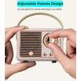 thumbnail image 5 of Retro Bluetooth Speaker, Vintage Decor, Small Wireless Bluetooth Speaker, Cute Old Fashion Style for Kitchen Desk Bedroom Office Party Outdoor Kawaii for Android/iOS Devices (Blue), 5 of 18