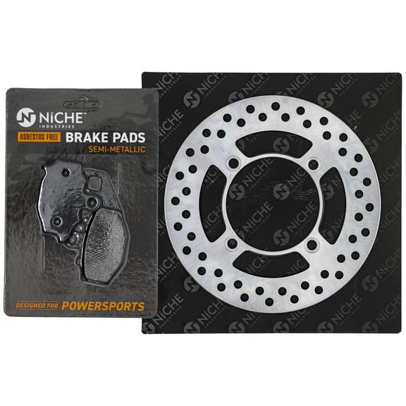 Niche Rear Right Brake Rotor Pad Kit for Kawasaki 43082-1213 Motorcycle MK1006809