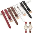 thumbnail image 2 of Correa de reloj con interfaz cóncava negra, marrón y roja para mujer, correa de reloj de calidad con hebilla de acero de la serie Anne Klein AK 1950/9442/9918/9168, 2 of 5