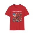 thumbnail image 2 of United We Stand Patriotic Graphic Design USA Unisex Softstyle T-Shirt, 2 of 7