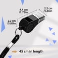 thumbnail image 7 of Hengguang 26 Pack Loud Sports Whistles with Lanyard, Plastic Coach Whistle for Referees, Emergency, Training, Survival, Football, Outdoor Activities, 7 of 7