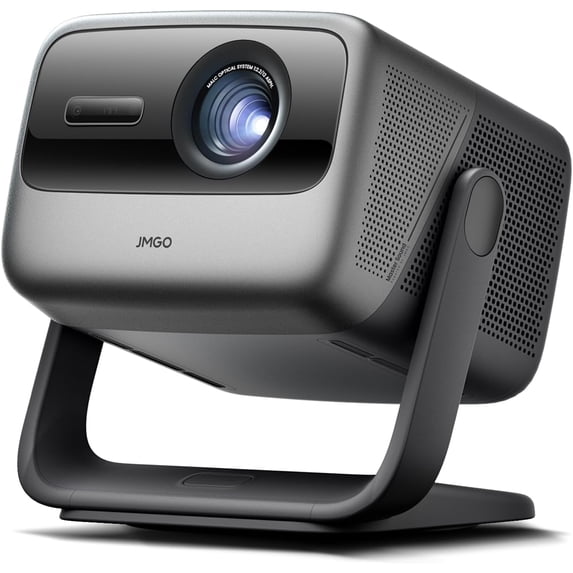 Restored JMGO N1S Ultra 4K Triple Laser Projector with WiFi and Bluetooth, 2800 ISO Lumens, Google TV, 360° Sensorless Picture Correction, 300", HDR10, 20W Dolby Digital Plus, 3D-Active (Refurbished)