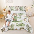 thumbnail image 2 of Castle Fairy Dragon Letter E Full Size Comforter Sets 3 Pieces for Children,Kawaii Rainbow Animal Bedding Sets for Kids, 2 of 6